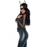Эротический костюм супергероя-кошечки Leg Avenue Wicked Kitty комбинезон пояс маска ушки
