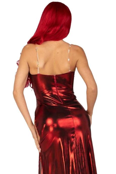 Эротическое платье Leg Avenue Shimmer bodysuit with skirt
