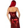 Еротична сукня Leg Avenue Shimmer bodysuit with skirt червоний колір