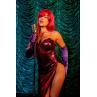 Еротична сукня Leg Avenue Shimmer bodysuit with skirt червоний колір