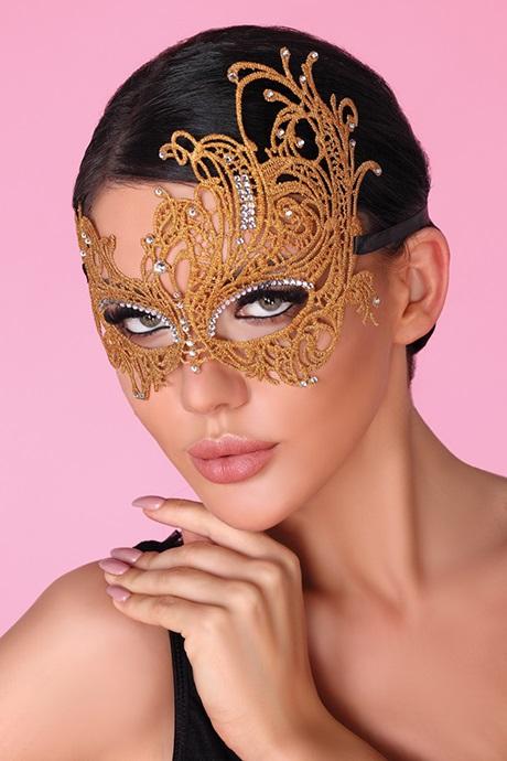 Пов'язка на очі LivCo Corsetti Mask Golden Золотий