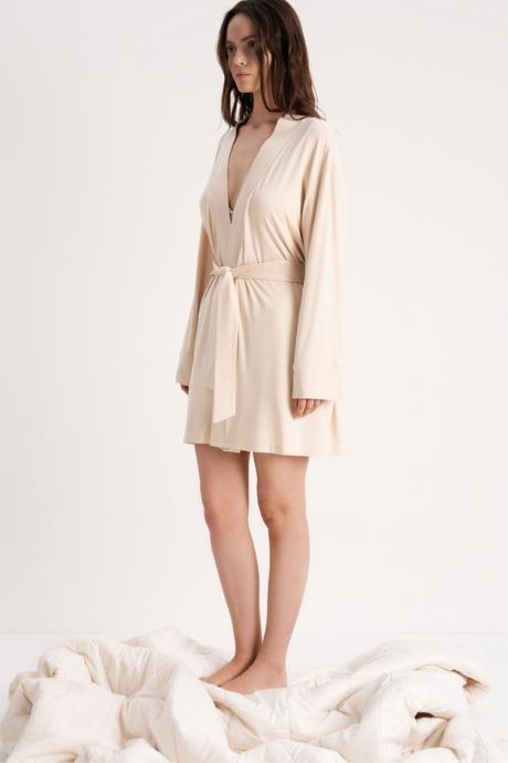 Розпродаж LUNA LP-048 Халат короткий МОЛОКО колір