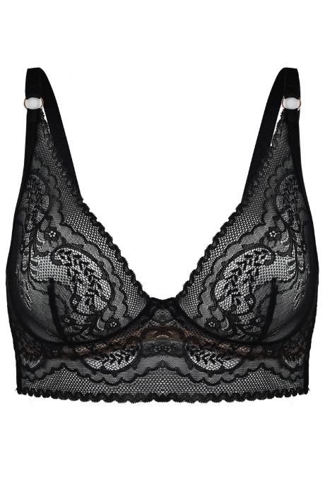 MEDIOLANO Бюстгальтер FEEL BRALETTE LONG 19236 BLACK чорний колір
