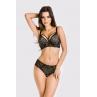 MEDIOLANO Труси BRAZYLIANY JULIA 19167 BLACK BEIGE чорний колір