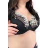 Nana Classic Бюстгальтер 330000 срібляста півонія + чорний колір