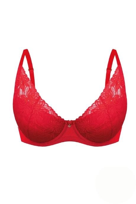 MEFEMI BY NIPPLEX Бюстгальтер Laura push up czerwony красный