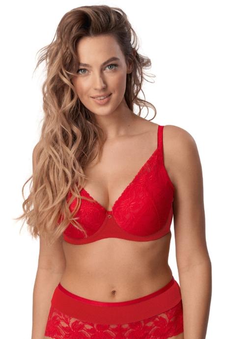 MEFEMI BY NIPPLEX Бюстгальтер Laura push up czerwony красный