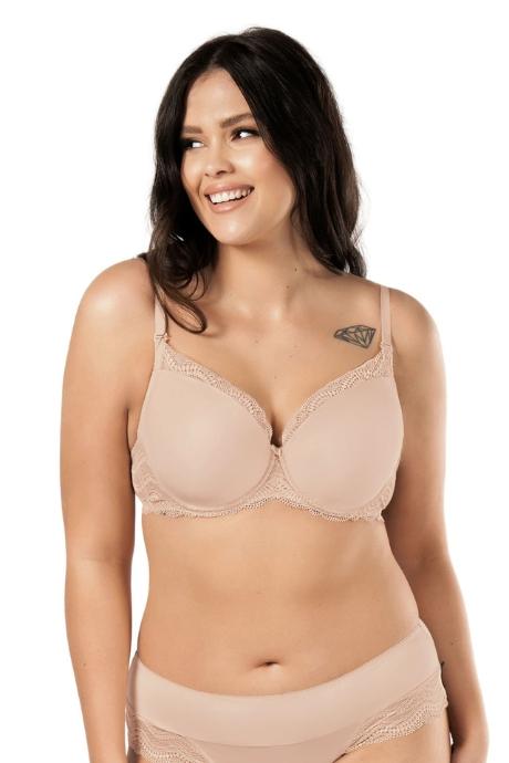 MEFEMI BY NIPPLEX Бюстгальтер PEPITE PUSH UP BEŻOWY бежевый