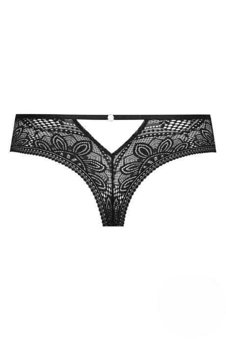MEFEMI BY NIPPLEX STRINGI DESIRE CZARNY чорний колір