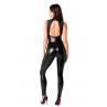 Комбінезон Noir Handmade F342 Powerwetlook and lace overall чорний колір