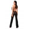 Комбінезон Noir Handmade F350 Shiny tulle overall чорний колір