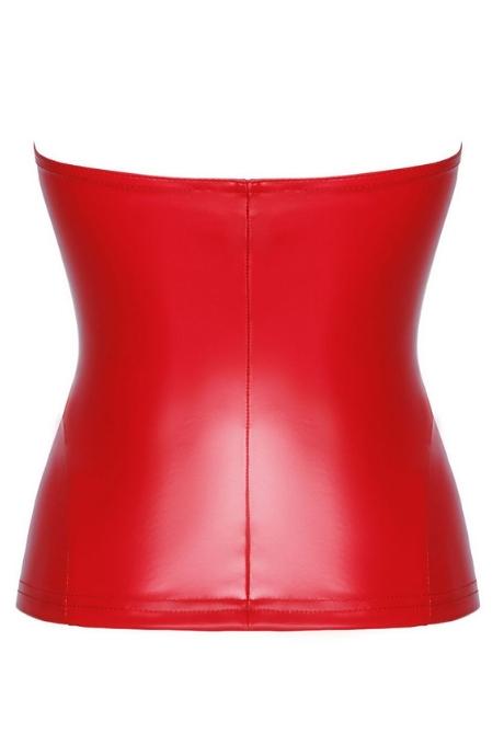Корсет Noir Handmade F355 Red powerwetlook corset червоний колір