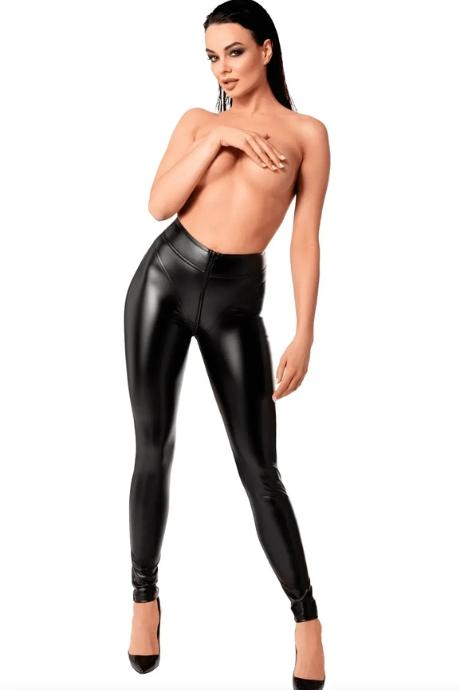 Легінси Noir Handmade F332 Powewetlook pants чорний колір
