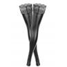 Панчохи з мокрим ефектом Noir Handmade F135 Powerwetlook stockings без мисків чорний колір