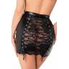 Спідниця Noir Handmade F341 Powerwetlook and lace skirt чорний колір