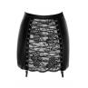 Спідниця Noir Handmade F341 Powerwetlook and lace skirt чорний колір