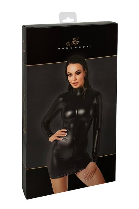 Сукня Noir Handmade F330 Powerwetlook mini dress чорний колір
