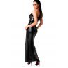 Сукня Noir Handmade F336 Powerwetlook long dress чорний колір