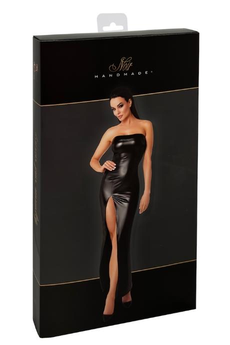 Сукня Noir Handmade F336 Powerwetlook long dress чорний колір