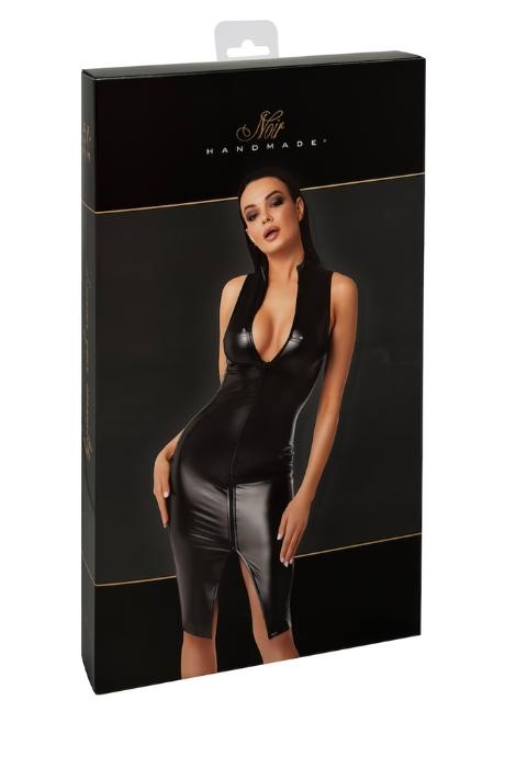 Сукня Noir Handmade F337 Powerwetlook midi dress чорний колір
