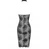 Сукня Noir Handmade F338 Lace midi dress чорний колір