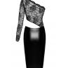 Сукня Noir Handmade F339 Assymetrical dress чорний колір