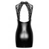 Сукня Noir Handmade F343 Powerwetlook and lace mini skirt чорний колір