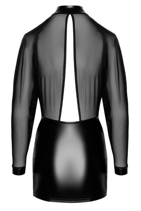 Сукня Noir Handmade F348 Powerwetlook and tulle dress чорний колір