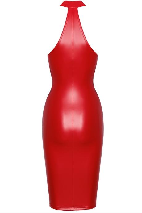 Сукня Noir Handmade F354 Red powerwetlook dress червоний колір