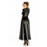 Платье-плащ с мокрым эффектом Noir Handmade F128C Powerwetlook gown coat