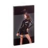 Сукня з мокрим ефектом Noir Handmade F187 PVC mini dress чорний колір