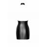 Платье Noir Handmade F311 Eros black мини юбка под эко кожа верх — сетка открытая спина