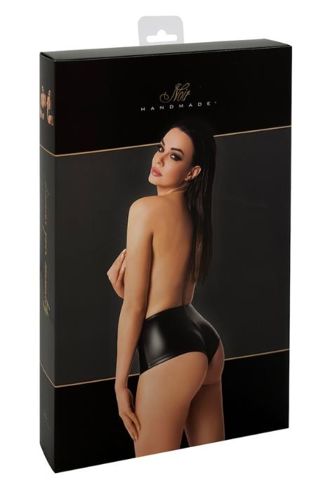 Шорти Noir Handmade F335 Powerwetlook shorts чорний колір