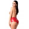 Шорти Noir Handmade F356 Red powerwetlook shorts червоний колір