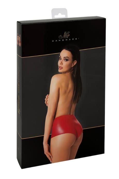 Шорти Noir Handmade F356 Red powerwetlook shorts червоний колір