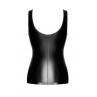 Топ Noir Handmade F346 Powerwetlook top чорний колір