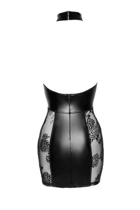 Сукня Noir Handmade F238 Short tulle dress with powerwetlook inserts чорний колір