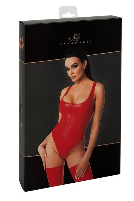 Боді Noir Handmade F352 Red powerwetlook body
