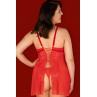 Комплект Obsessive Blossmina chemise Красный