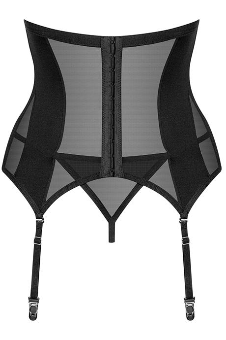 Комплект Obsessive Chic Amoria corset Черный