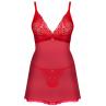 Комплект Obsessive Chilisa babydoll Червоний