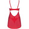 Комплект Obsessive Chilisa babydoll Червоний