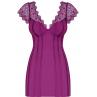 Жіноча білизна Комплект Obsessive MOKETTA CHEMISE Фіолетовий