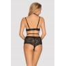 Жіноча білизна Комплект Obsessive RAQUELIA SET bra & shorties Чорний колір