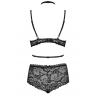 Жіноча білизна Комплект Obsessive RAQUELIA SET bra & shorties Чорний колір