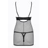 Жіноча білизна Комплект Obsessive REDELLA CHEMISE & thong Чорний колір