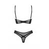 Жіноча білизна Комплект Obsessive ROXELIA SET bra & thong Чорний