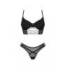 Жіноча білизна Комплект Obsessive ROXELIA SET bra & thong Чорний