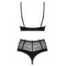 Жіноча білизна Комплект Obsessive SHARLOTTE SET Чорний