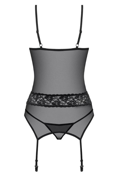 Жіноча білизна Корсет Obsessive 812-COR-1 CORSET Чорний